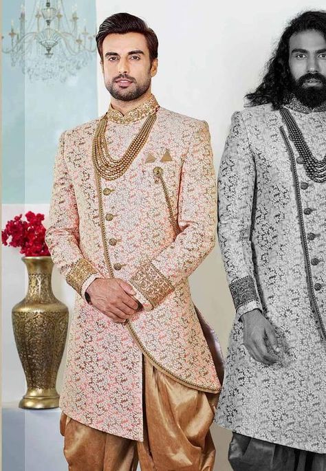 Latest Designer Suits For Men, Men Wedding Sherwani, Wedding Sherwani For Men, Indo Western For Men, Indo Western Sherwani, Sherwani For Men Wedding, Wedding Farm, Maroon Colour, Mens Wear Wedding