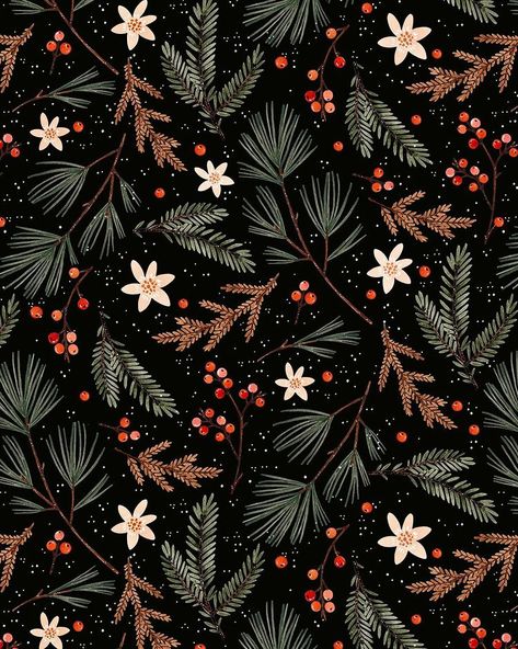 Joannie Houle, Cool Screensavers, Christmas Pattern Background, Christmas Papers, Christmas Illustrations, Winter Illustration, Apple Watch Wallpaper, Winter Wallpaper, Pretty Prints