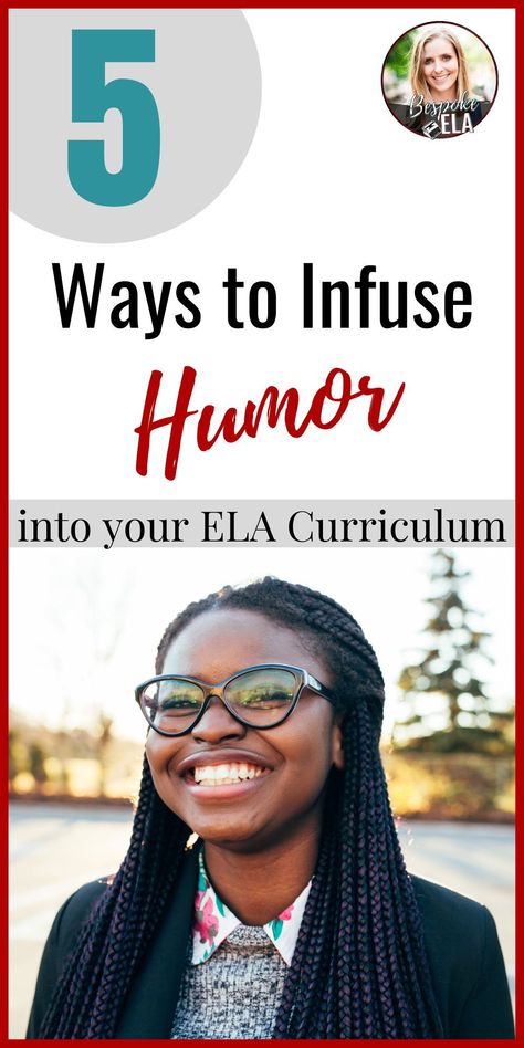 This blog post explores ways to add humor into the English Language Arts curriculum for middle school and high school classes. #englishteacher #iteachela #readingworkshop #readinglist #curriculum #elacurriculum High School English Lessons, Ela High School, High School English Classroom, Ap Lang, Teaching High School English, Language Arts Activities, Language Arts Teacher, Secondary English, Add Humor