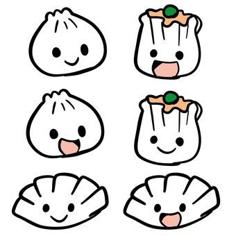 Siomai Cartoon, Siomai Drawing, Momo Logo Design, Dimsum Quotes, Dim Sum Tattoo, Cute Dumpling Cartoon, Dimsum Cartoon, Bao Tattoo, Dumpling Drawing