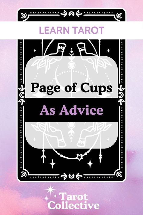 Unlock the secrets of the Page of Cups as advice in your tarot readings! 🌟 Discover its profound insights on www.tarot-collective.com and learn how this card can guide you towards emotional growth, creativity, and new beginnings. #TarotAdvice #PageOfCups #TarotCollective #SpiritualGuidance #TarotReading King Of Cups Tarot Meaning, King Of Cups Tarot, Powerful Advice, King Of Cups, Empress Tarot Card, Learn Tarot, Wands Tarot, Daily Tarot Reading, Cups Tarot