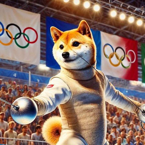 Fencing The Olympics, Summer Olympics, Shiba Inu, Fencing, To Win, The Incredibles, In This Moment, Sports, Dogs