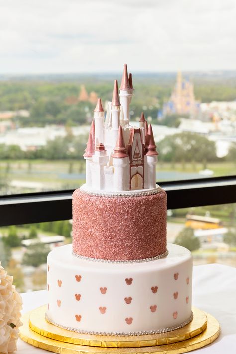 Disney Castle Cake, Castle Birthday Cakes, Princess Castle Cake, Disney World Wedding, Disney Wedding Cake, Disney Birthday Cakes, Disney Inspired Wedding, Disney Bride, Rabbit Cake