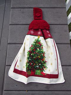 Crochet Christmas Towel Topper Free Pattern, Crochet Santa Towel Topper, Christmas Crochet Kitchen Towel Holder Pattern, Snowman Kitchen Towel Crochet, Crochet Towel Topper With Hidden Ring, Hidden Ring, Towel Toppers, Clean Towels, Crochet Chain