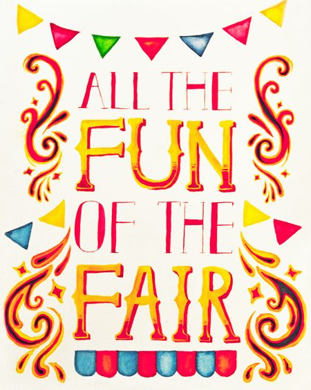 OP writes: my work in progress fairground poster! County Fair Quotes, Fun Fair Images, State Fair Graphic Design, Vintage State Fair Party, Vintage Funfair, Vintage State Fair Posters, Gcse Textiles, Village Fete, Fair Theme