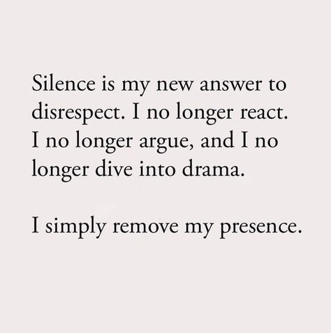 Silence is my new answer to disrespect life quotes quotes quote image quotes picture quotes deep life quotes Move In Silence Quotes, Disrespect Quotes, Deep Life Quotes, Silence Quotes, Cheesy Quotes, Look Up Quotes, Postive Life Quotes, Quotes Deep Meaningful, Bio Quotes