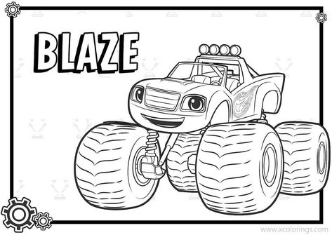 Monster Truck Blaze Coloring Pages. Blaze Coloring Pages, Blaze Monster Truck, Monster Truck Coloring Pages, Doodle Wall, Monster Coloring Pages, Monster Trucks Birthday Party, Shingle Colors, Monster Truck Birthday, Truck Coloring Pages