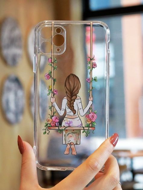 New Mobile Cover Design, Phone Case Paintings Ideas, Phone Backcover Transparent Diy, Creative Iphone Cases Design, Phone Cover Design Ideas, Phone Cover Painting Acrylic, Phone Cases Design Ideas, Phone Cover Drawing, Phone Case Painting Ideas Acrylic