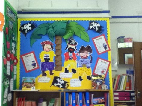 Pirate Display Board, Eyfs Pirates, Pirate Display, Pirates Art, Classroom Boards, Topic Ideas, Primary Ideas, Display Boards, Pirate Art