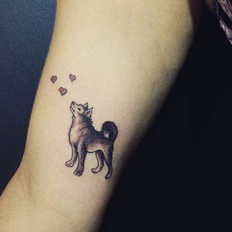 The 25+ Best Akta Inu Tattoo Designs In The World | Page 3 of 9 | The Paws Akita Inu Tattoo, Shiba Inu Tattoo, Tattoos For Dog Lovers, Akita Dog, Peonies Tattoo, Japan Tattoo, Dog Tattoo, Dog Tattoos, Tattoo Placement