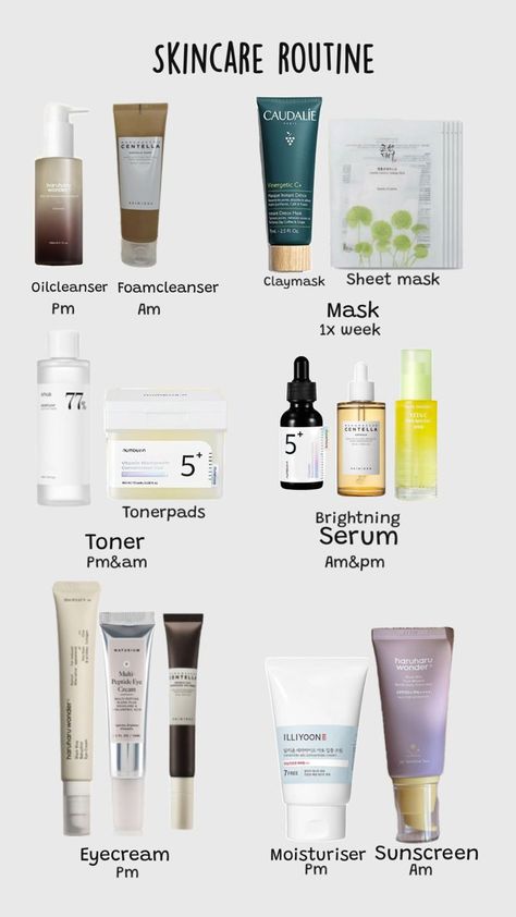 Skincare routine Skin Care Hyperpigmentation, Perfect Skincare Routine, Skincare For Combination Skin, Korean Skin Care Secrets, Natural Skin Care Remedies, Skin Care Benefits, Aesthetic Skincare, Skincare Routines, Basic Skin Care Routine