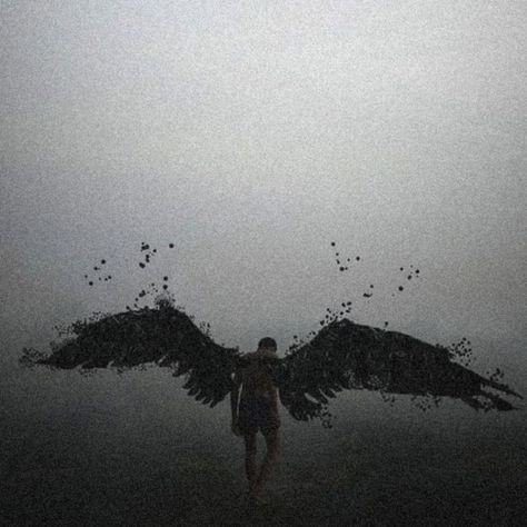 Aesthetic Angel Wallpapers, Dsmp Oc, Fallen Angel Aesthetic, Fake World, Fallen Angel Wings, Dark Angel Wings, Seraph Angel, Strange Weather, Devil Aesthetic