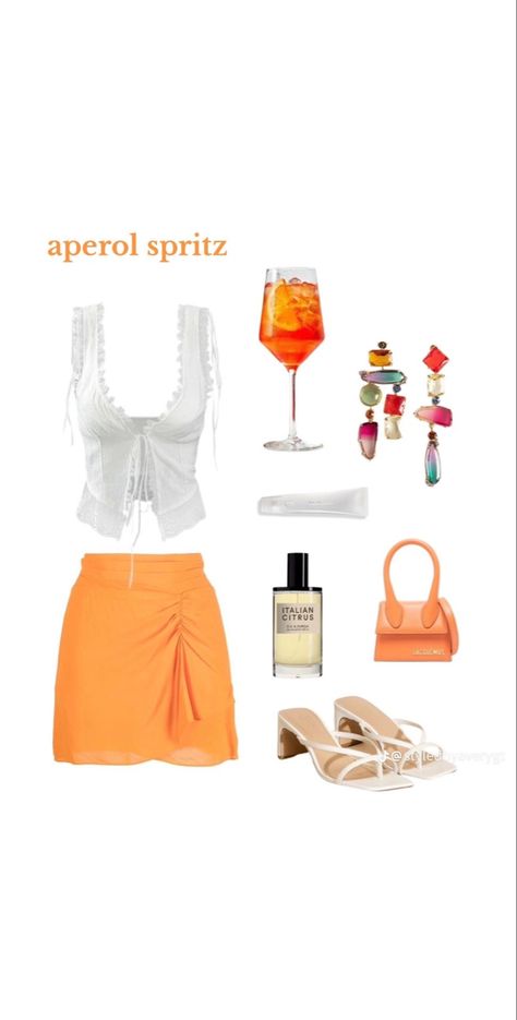 Euro Summer Outfit, Heels Orange, Drinks Outfits, Classy Halloween Costumes, Clubbing Outfits, Cocktail Outfit, Euro Summer, Orange Tie, Halloween Costume Outfits