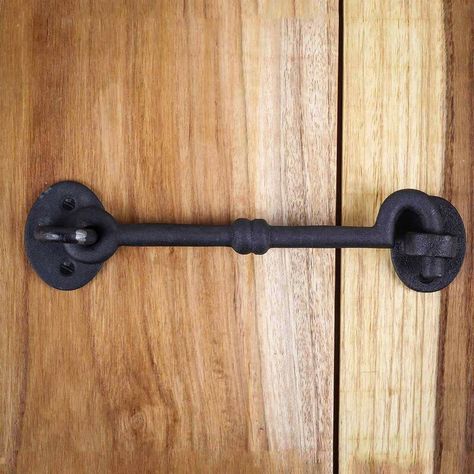 Barn Door Lock Ideas, Door Slide, Barn Door Latch, Screen Door Latch, Garage Door Decor, Garage Door Types, Garage Door Styles, Garage Door Springs, Pyramid Head