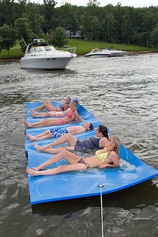 Water mat....yes!! Lake Fun, Water Mat, Lake Days, Lake Time, Lake Living, Floating In Water, Lake Life, Outdoor Fun, Water Sports