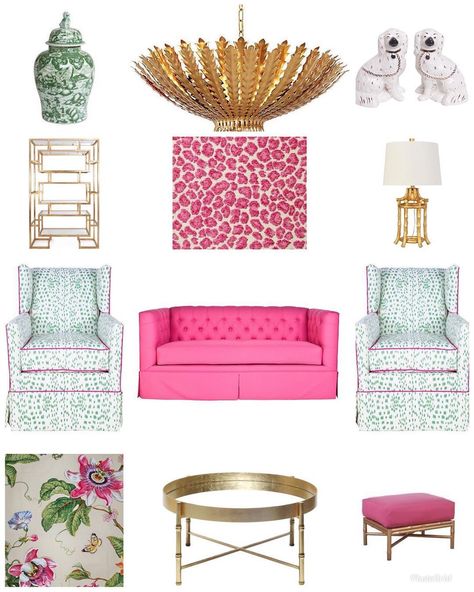 Pink And Green Chinoiserie Bedroom, Pink Grandmillenial, Modern Grandmillenial, Chinoiserie Chic Living Room, Modern Chinoiserie Living Room, Store Displays Ideas, Southern Chinoiserie, Chinoiserie Chic Interior Design, Chinoiserie Office