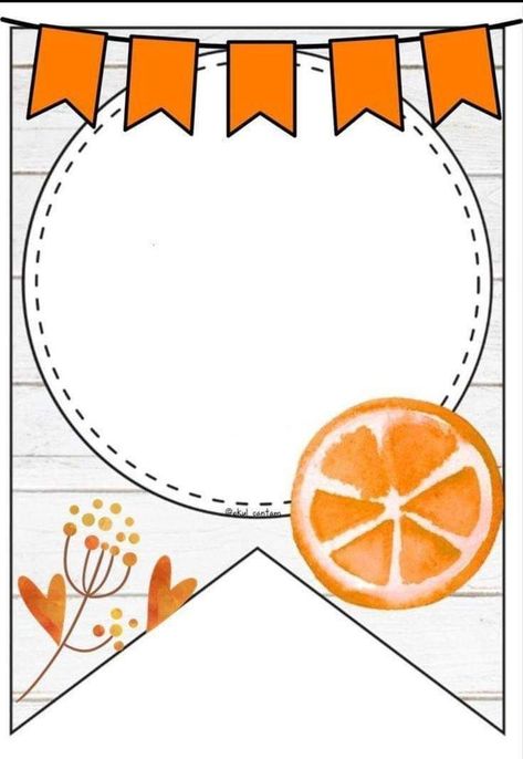 Classroom Bulletin Boards Elementary, Fruit Costumes, Orange Birthday, Kindergarten Coloring Pages, School Frame, School Kit, School Displays, Banner Letters, Alphabet Activities Preschool