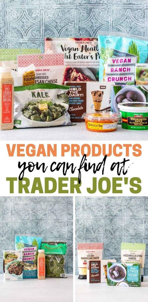 Vegan food at Trader Joe's is growing exponentially as the vegan diet becomes more and more popular. Ready made items are stocked in every section! #vegantraderjoes #dairyfreetraderjoes Pasta Sauce Seasoning, Best Vegan Snacks, Vegan Taco Salad, Vegan Banana Pancakes, Green Goddess Salad Dressing, Trader Joes Vegan, Lentil Vegetable Soup, Vegan Bolognese, Vegan Tzatziki