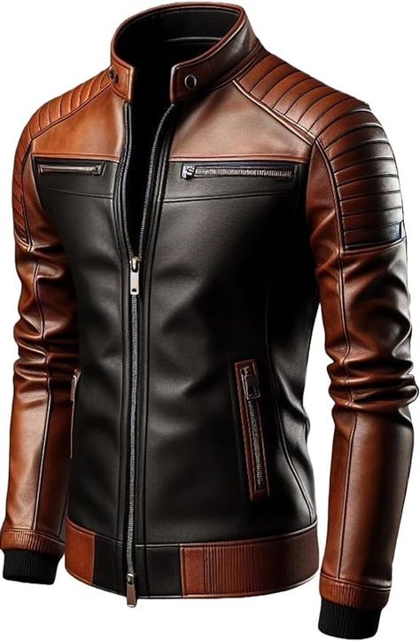 PRICES MAY VARY. @ Men's Genuine Lambskin Leather Jacket. @ This mens leather jacket is made with high-quality genuine leather for durability and style.. @ This leather jacket for men adds a touch of sophistication to any outfit. @ This genuine leather jacket is perfect for men offering a comfortable and stylish fit. @ Equipped with multiple pockets for practicality and storage. A-Star Plus Brings Men's Black Cafe Racer Leather Bomber Jacket seamlessly merges classic and edgy fashion, boasting s Black Cafe Racer, Leather Jacket Outfit Men, Leather Fashion Men, Man Cafe, Leather Jacket Mens, Mens Leather Jacket, Leather Garments, Leather Jacket Outfit, Leather Jacket Men Style