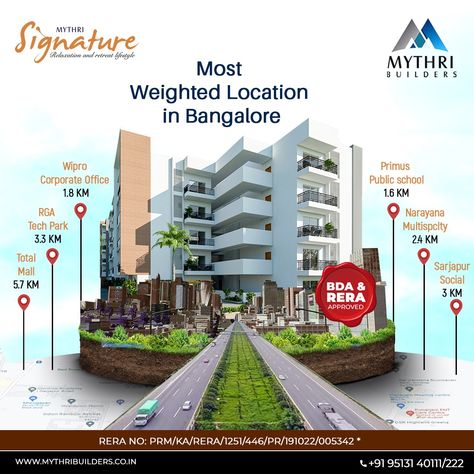 We are thrilled to announce that Mythri Signature is now at the Most Weighted Location in Bangalore. The BDA & RERA approved property is close to School, Mall, Tech Park, etc., Making it the perfect location for you and your family to live in! Visit our property today to know more or Call us at +91 95131 40111/ +91 95131 40222 #MythriBuilders #MythriSapphire #Mythrisquare #Mythrisunshine #Mythrisignature #Builders #Nammabengaluru #Amenities #LuxuryHomes #RealEstate #Property #Bangalore # Real Estate Amenities Creative Ads, Real Estate Location Creative Ads, Property Ad, Motion Graphics Typography, Real Estate Marketing Design, Krishna Flute, Content Plan, Real Estate Ads, Instagram Template Design