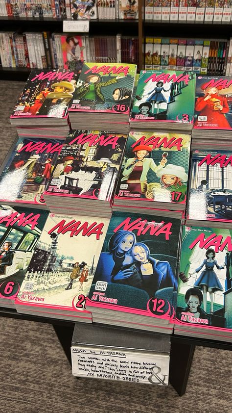 Nana Manga Book, Nana Manga Collection, Nana Astethic, Nana Core Aesthetic, Manga Table, Nana Aesthetic, Shin Nana, Nana Manga, Nana Osaki