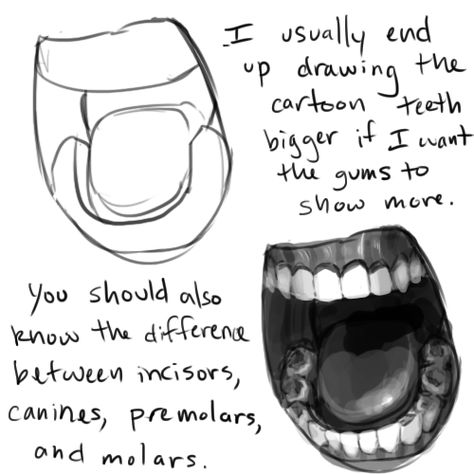 image Teeth Drawing, Mouth Drawing, 얼굴 드로잉, 흑백 그림, Anatomy Drawing, Poses References, Anatomy Reference, Open Mouth, Drawing Lessons