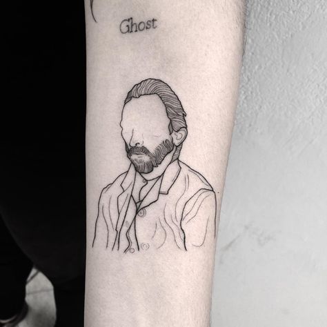 Vincent Van Gogh Tattoo, Van Gogh Tattoo, Tattoo Van, Vincent Van Gogh Paintings, Van Gogh Paintings, Dope Tattoos, Tattoo Inspo, Vincent Van Gogh, Tattoo Art