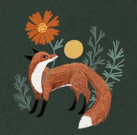 Fox Illustration Art, Storybook Art, Fox Illustration, Animated Animals, Forest Illustration, Fox Art, Holiday Art, Illustration Artists, Pottery Painting