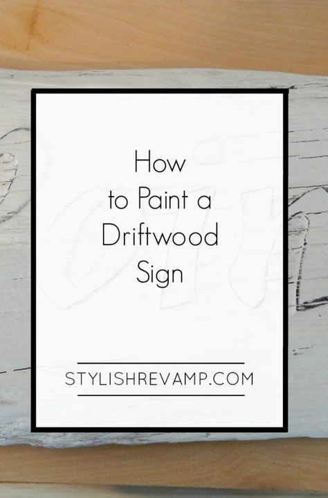 How to Paint a Driftwood Sign the Easy Way Beach Signs Diy, Porch Rules Sign, Paint Lettering, Driftwood Signs, Sharpie Paint Pens, Painted Driftwood, Reclaimed Wood Signs, Driftwood Projects, Driftwood Wall Art