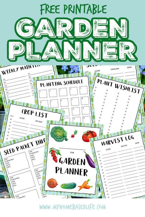 Free printable garden planner #garden #gardenplanning #gardentips Homestead Binder Free Printable, Gardening Printables Free, Garden Planner Journal, Diy Garden Journal, Greenhouse Diy Plans, Free Homestead Planner, Free Homestead Printables, Garden Printables Free, Free Garden Planner Printable