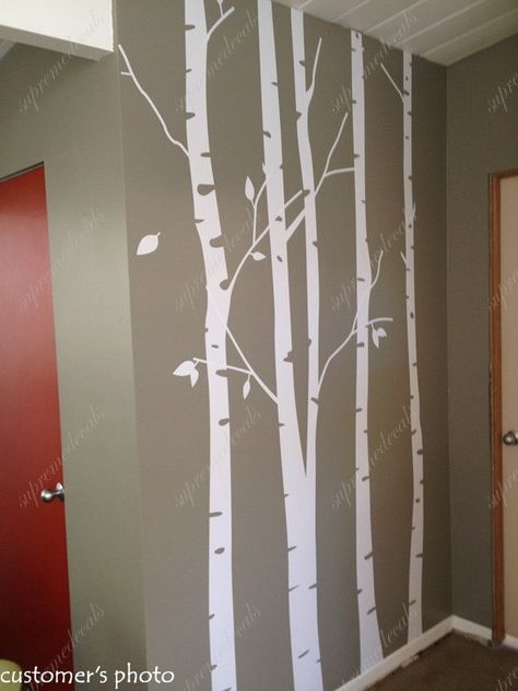 Birch Tree Decals For Nursery, Tree Nursery Mural, Birch Tree Kids Room, Tree Painting Nursery, Birch Tree Mural Nursery, Birch Tree Accent Wall, Birch Tree Nursery Wall, Birch Forest Mural, Birch Tree Wall Mural