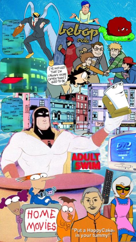 adult swim at its finest - the early 2000s The Early 2000s, 2000s Aesthetic, Adult Swim, Early 2000s, Art Inspiration, Swimming