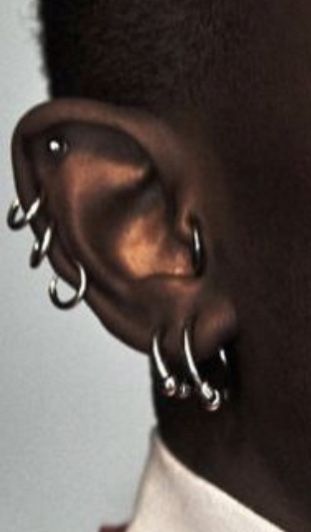 Male Piercings, Piercings Men, Nose Ring Men, Piercings Lip, Duke Thomas, Men's Piercings, Cool Ear Piercings, Black Dude, Face Piercings