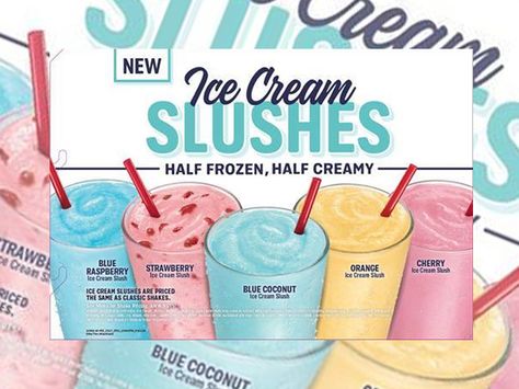 Sonic Cream Slush Recipe, Cream Slush Recipe, Sonic Orders, Sonic Cream, Sonic Ice Cream, Soda Drinks Recipes, Grape Ice Cream, Slush Ice, Sonic Drinks