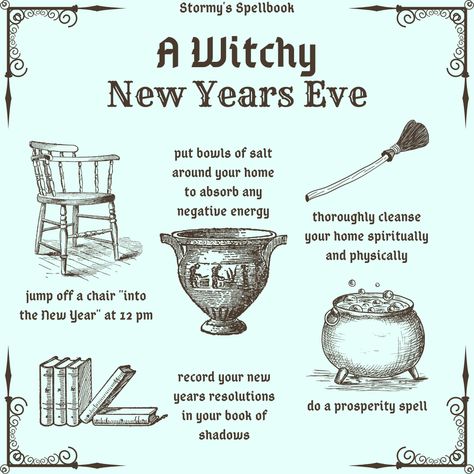 compos mentis Witchy Traditions, Witchy Holidays, Beginner Witches, Beginner Witch, Prosperity Spell, Witch Tips, Green Witchcraft, Magia Das Ervas, New Years Traditions