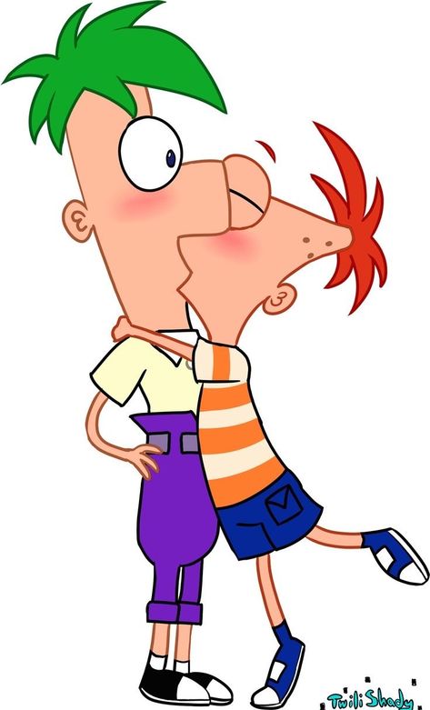 Cartoon Kiss, Phineas E Ferb, Phineas Y Ferb, Losing Faith In Humanity, Weird Images, Crazy Funny Pictures, Goofy Pictures, Bad Cats, Phineas And Ferb