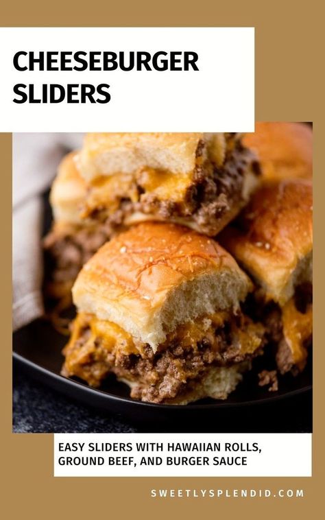 Discover the best cheeseburger slider recipe for dinner! Baked on Hawaiian rolls in the oven, they're easy, kid-friendly, and tasty with mayo and sauce. The Best Cheeseburger, Slider Recipe, Hawaiian Roll Sliders, King Hawaiian Rolls, Hawaiian Roll, Cheeseburger Sliders, Recipe For Dinner, Hawaiian Sweet Rolls, Kings Hawaiian