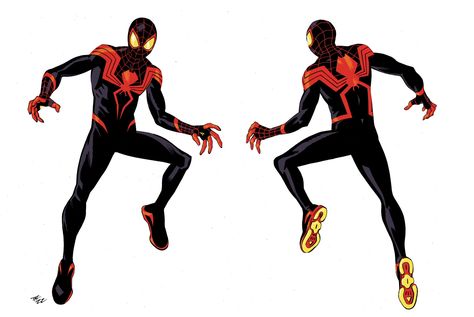 Miles Morales Redesign, Miles Morales Costume, Superhero Outfits, Spiderman Stuff, Spider People, Miles Morales Spider Man, Spider Man Series, Hero Oc, Miles Spiderman