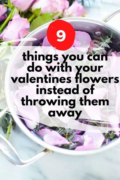 We love Valentines day bouquets but we dont like the smell of dead flowers. Check out how you can recycle your favorite flowers with these easy home decor ideas. Dead Flowers What To Do With, What To Do With Dead Flowers, What To Do With Flowers From Boyfriend, Candle Headboard, Old Valentines, Wax Air Freshener, Easy Home Decor Ideas, Diy Resin Tray, Dead Flowers