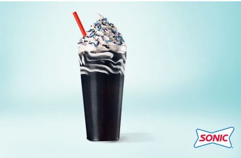 NEW Blackout Slush Float + Free Solar Eclipse Viewing Glasses w/Purchase at SONIC Kids Eat Free, Total Solar Eclipse, Soft Serve, Solar Eclipse, In Time, Sprinkles, Sonic, Float, North American