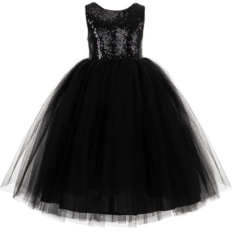 Size 8 Black Sequins Top Corset Back, Tulle Tutu Styles Flower Girl Dress. Nwot. Only Tried On. Black Kids Dress, Black Flower Girl Dress, Girls Corset, Frocks For Kids, Zig Zag Dress, Wear Black Dresses, Denim Chambray Dress, Blue Sweater Dress, Tulle Flower Girl Dress