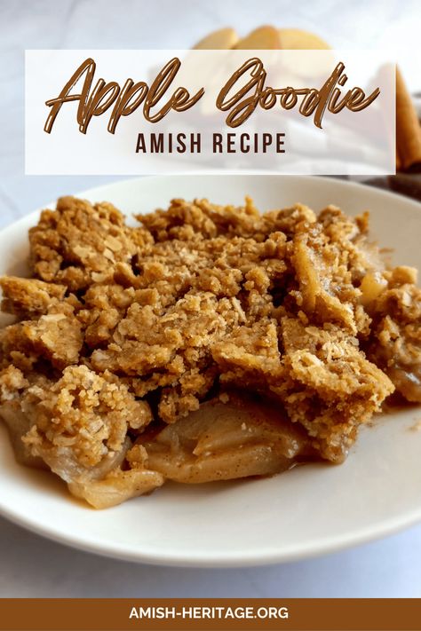 Amish Apple Goodie Recipe Apple Goodie Recipe, Apple Crumble With Oats, Quick Apple Dessert, Baked Apple Recipes, Apples And Cinnamon, Canned Apple Pie Filling, Apple Recipes Easy, Oat Crumble, Apple Dessert