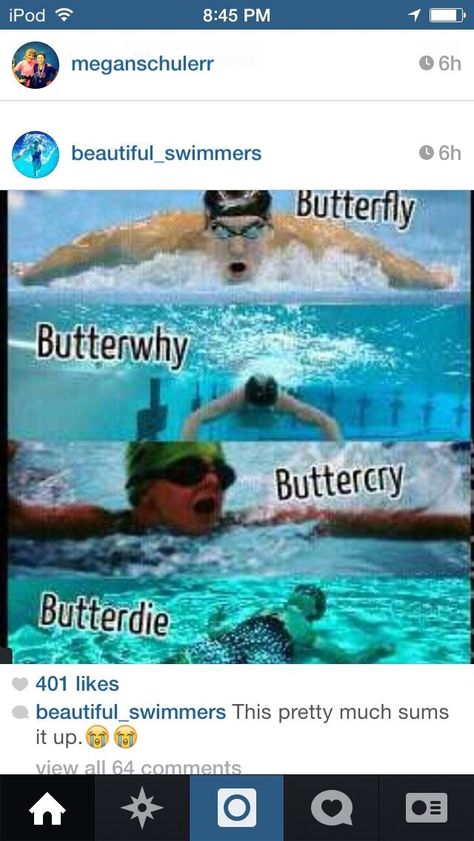 Swimming Quotes Funny, Swimmer Memes, Swimming Jokes, Swimming Funny, Swimming Motivation, Swimming Memes, Swimming Pictures, Swimmer Problems, I Love Swimming