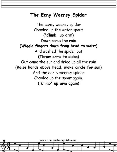 eensy weensy spider Baby Lullaby Lyrics, Lullaby Lyrics, Rhymes Lyrics, Bible Songs For Kids, Nursery Rhymes Poems, Nursery Rhymes Lyrics, Nursery Songs, Songs For Toddlers, Nursery Rhymes Songs