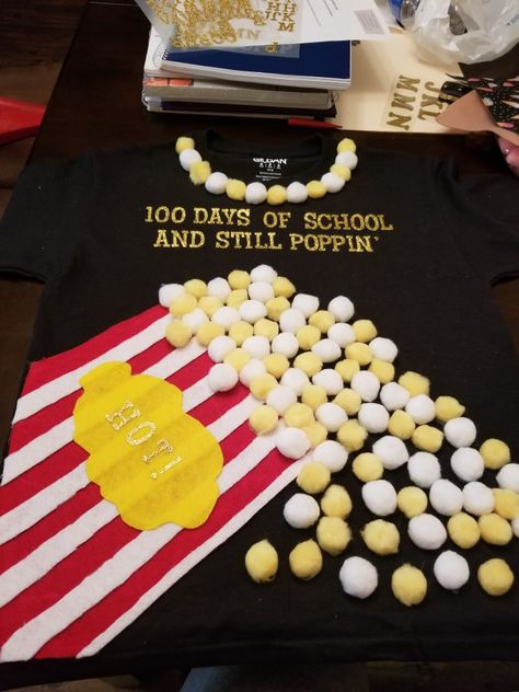 One Hundred Days Of School, School Shirt Ideas, Hundred Days Of School, 100th Day Of School Crafts, 100 Day Of School Project, 100 Days Of School Shirt, Hundred Days, Diy School, Valentine Party