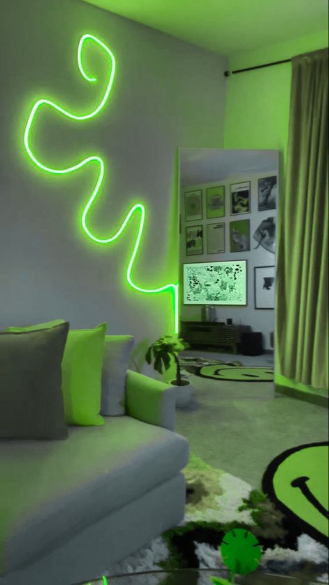 Wall Green, Lash Designer, Lash Studio, Green Light, Luz Led, All Design, Light Green, Line Art, Neon Signs