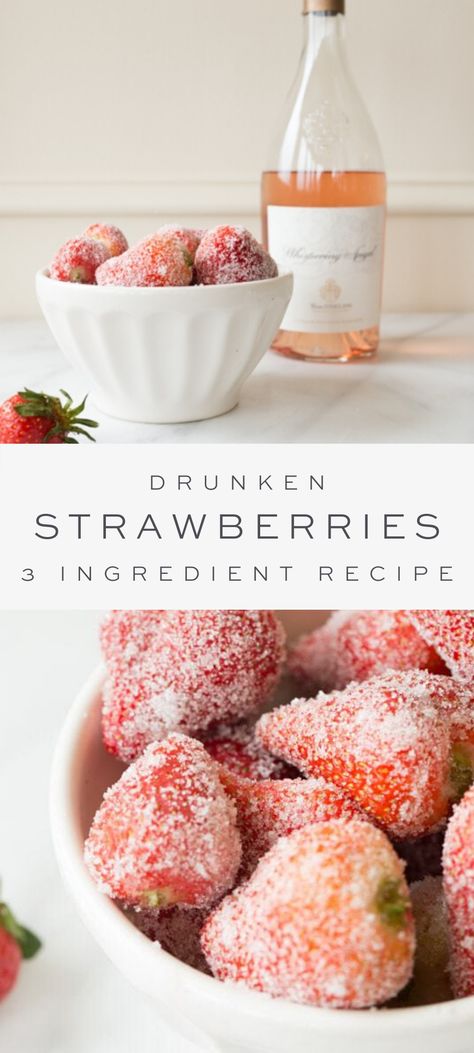 Drunken Strawberries, Drunken Desserts, Boozy Baking, Alcoholic Treats, Alcoholic Desserts, Boozy Desserts, Dessert Easy, Boozy Drinks, Jello Shots