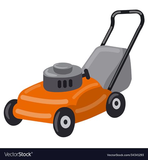 Lawn Mower Illustration, Cartoon Lawnmower, Lawn Mower Drawing, Personalized Wooden Letters, Garden Business, General Aesthetic, Fathers Day Frames, Sip N Paint, Riding Lawn Mowers