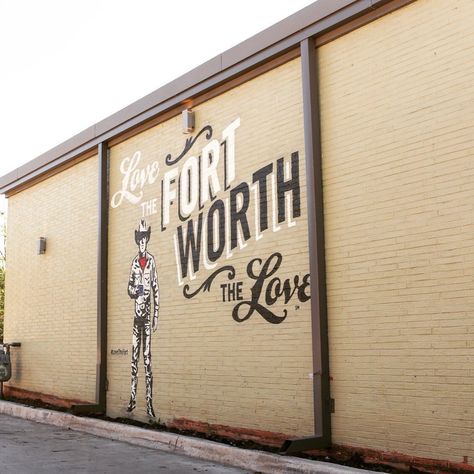 Brewed's Fort Worth mural Fort Worth Texas Aesthetic, Fort Worth Aesthetic, Downtown Fort Worth, Fort Worth Stockyards, St Street, Texas Vacations, Post Grad, Ft Worth, Fort Worth Texas