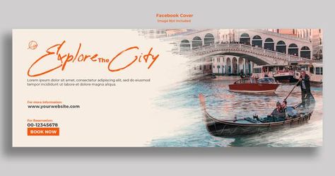 Travel facebook cover with pencil stroke... | Premium Psd #Freepik #psd #travel #facebook #instagram #facebook-cover Cover Page Facebook, Fb Frame, Travel Facebook Cover, Travel Advertising Design, Travel Banner, Pencil Strokes, Cover Photo Design, Travel Advertising, Facebook Cover Images